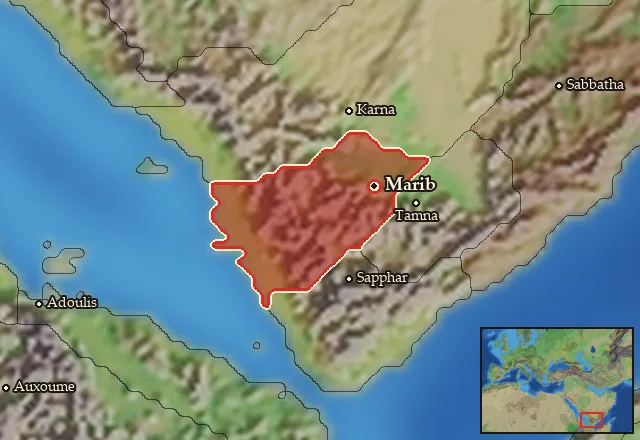 Map of Sabaia and its neighbours
