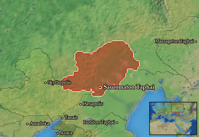 Map of Sauromataia and its neighbours