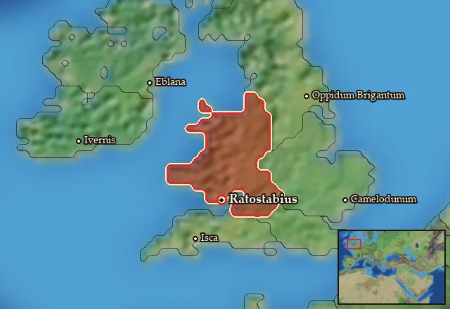 Map of Siluria and its neighbours