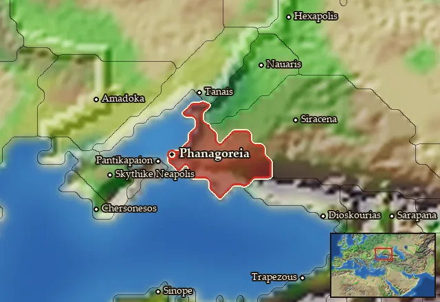 Map of Sindica and its neighbours