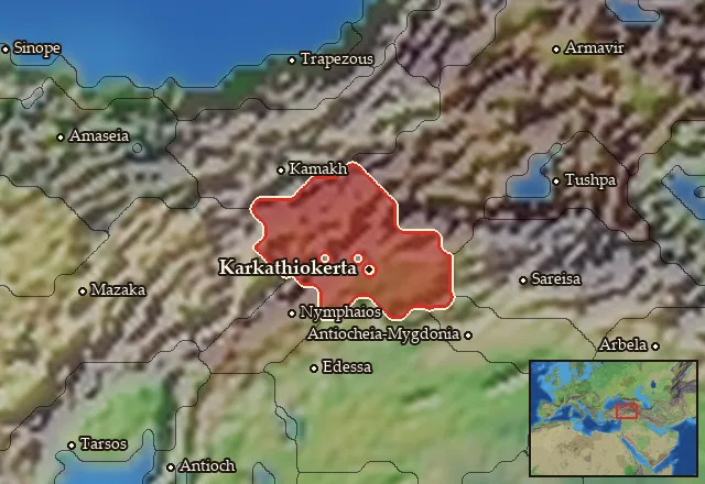 Map of Sophene and its neighbours