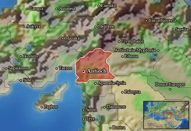 Map of Syria and its neighbours
