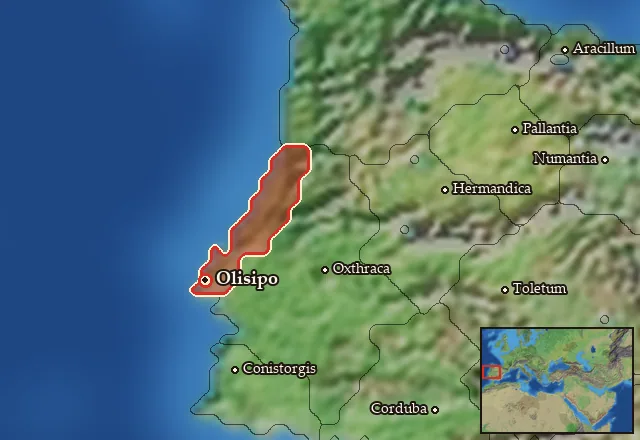 Map of Tagia and its neighbours