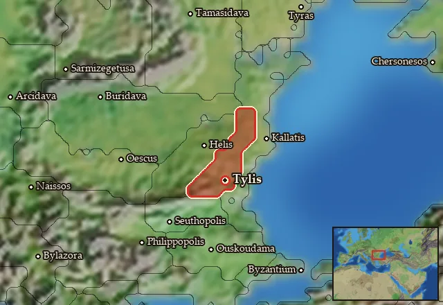 Map of Tylisia and its neighbours
