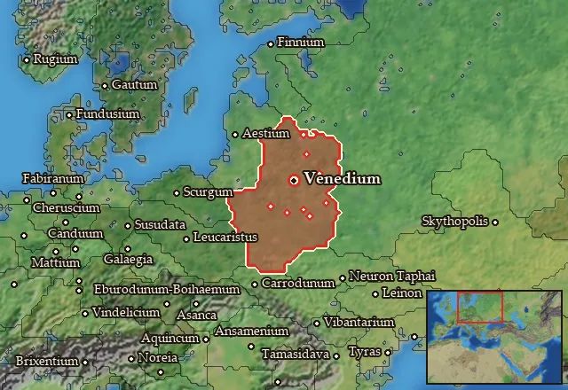 Map of Venedia and its neighbours