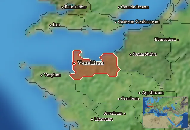 Map of Venellia and its neighbours