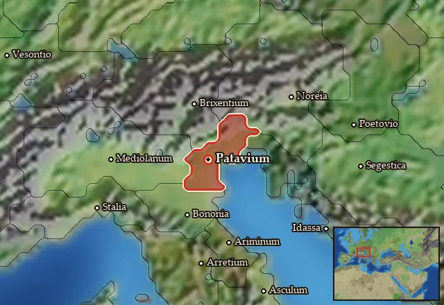 Map of Venetia and its neighbours