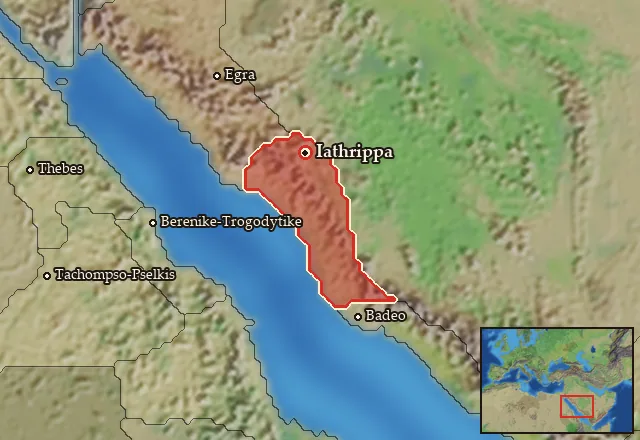 Map of Yathrib and its neighbours