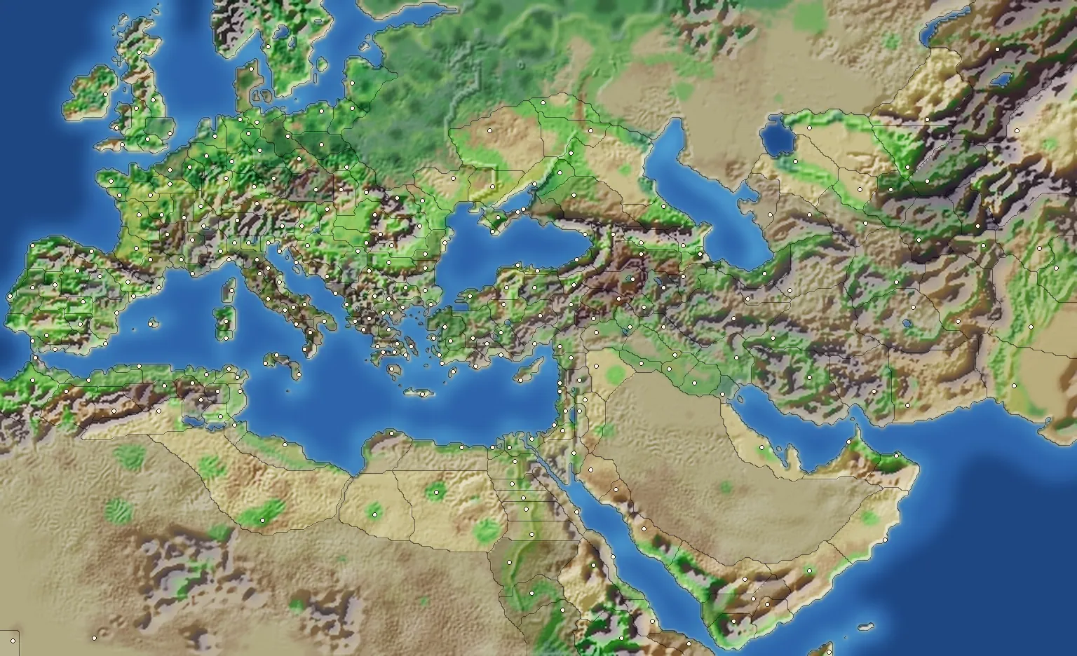The campaign map