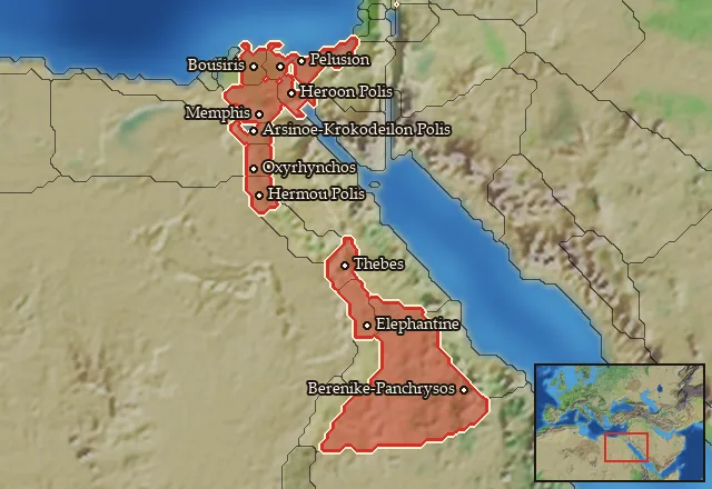 Where Egyptian Longspearmen can be recruited