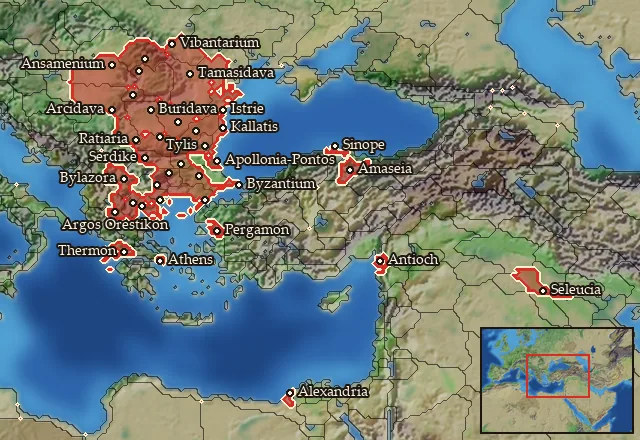 Where Mercenary Thracian Rhomphaiophoroi can be hired