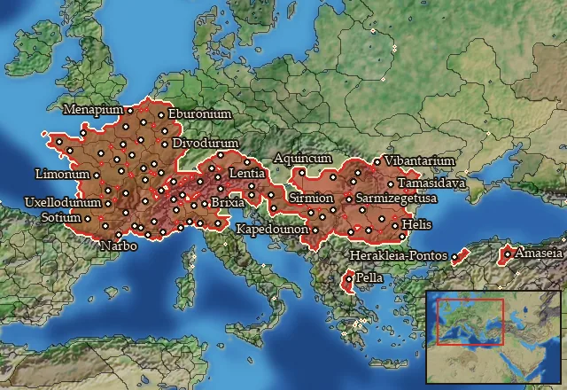 Where Mercenary Celtic Cavalry can be hired