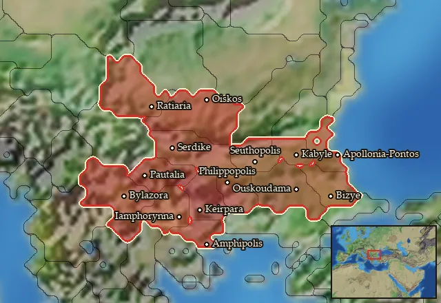 Where Thracian Rhomphaiophoroi can be recruited