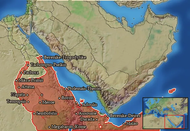 Where Nubian Cavalry can be recruited