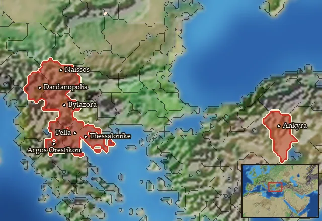 Where Mercenary Paionian Cavalry can be hired