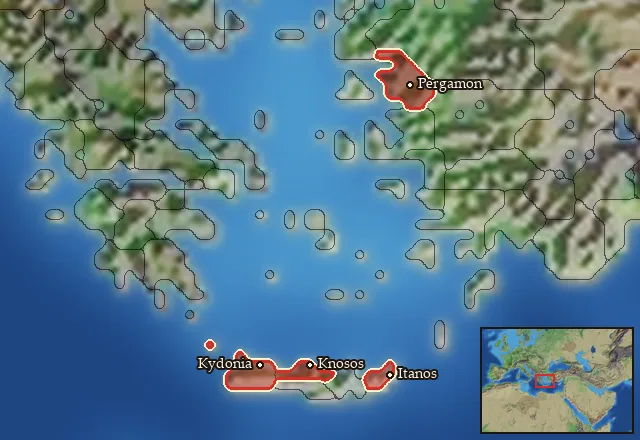 Where Mercenary Knossian Hippeis (Late) can be hired