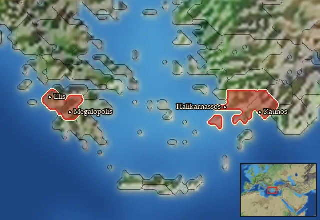 Where Mercenary Achaian Hoplites can be hired