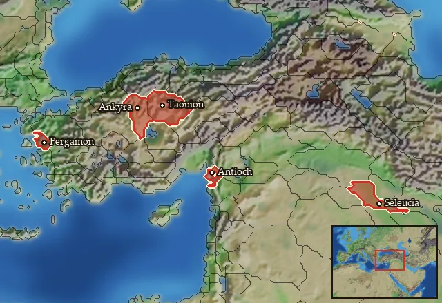 Where Mercenary Galatian Noble Cavalry can be hired