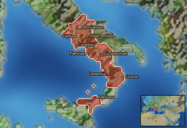 Where Oscan Axemen can be recruited