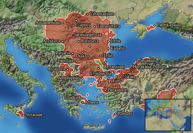 Where Mercenary Thracian Peltasts can be hired