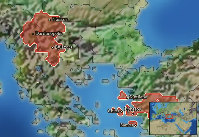 Where Mercenary Lydian Akontistai can be hired