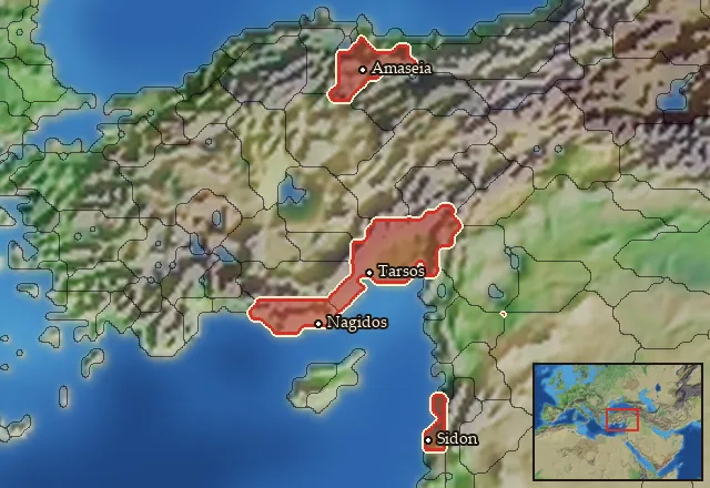 Where Mercenary Cilician Spearmen can be hired