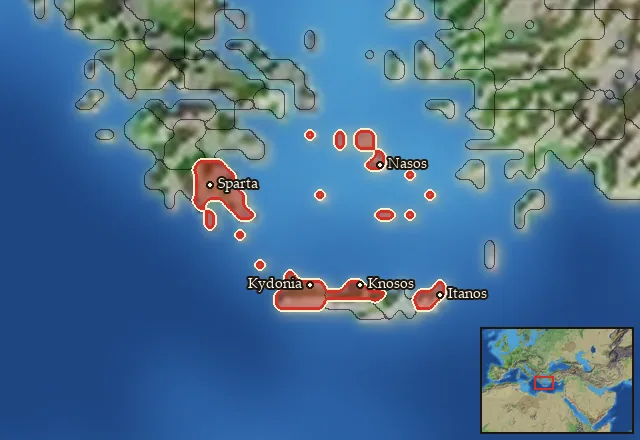 Where Mercenary Cretan Hoplites can be hired