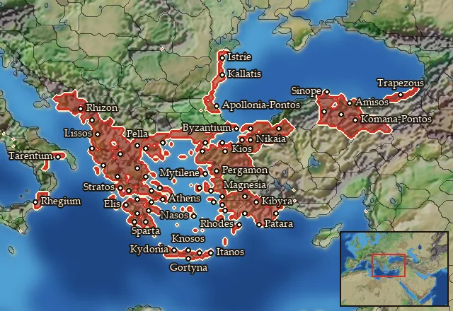 Where Mercenary Greek Peltasts can be hired