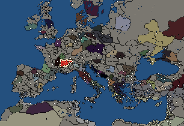 Starting territory of Allobroges, with its neighbours