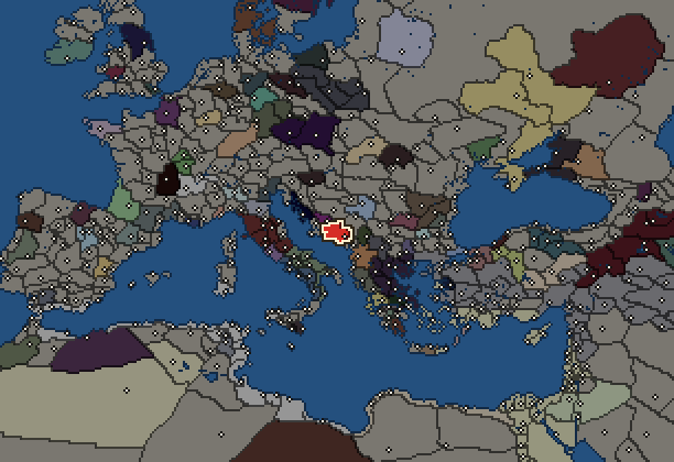 Starting territory of Ardiaei, with its neighbours