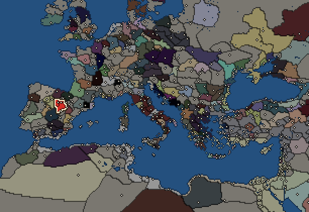 Starting territory of Arevaci, with its neighbours