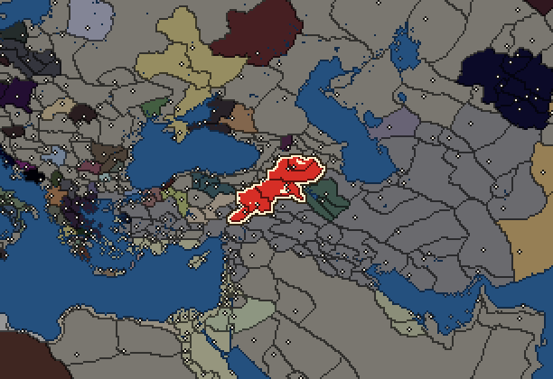 Starting territory of Armenia, with its neighbours