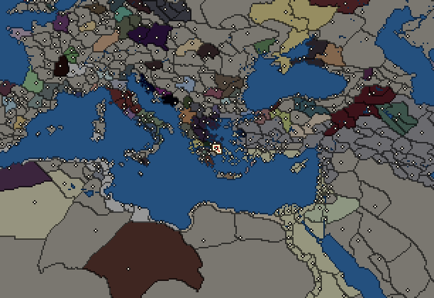 Starting territory of Athens, with its neighbours