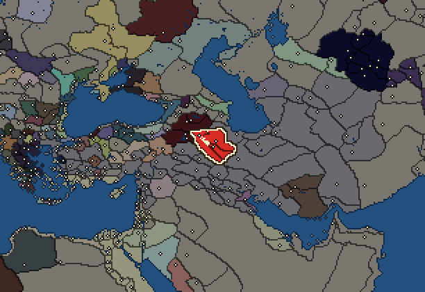 Starting territory of Atropatene, with its neighbours