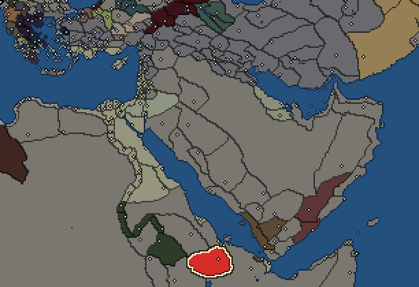 Starting territory of Axum, with its neighbours