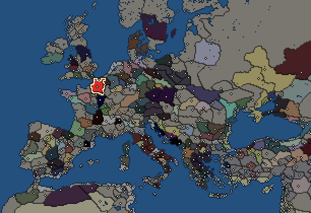 Starting territory of Belgae, with its neighbours