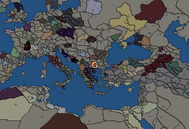 Starting territory of Bessi, with its neighbours