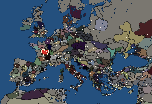 Starting territory of Bituriges, with its neighbours