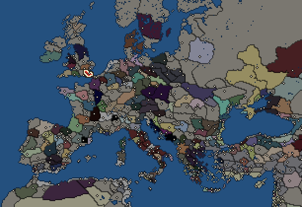Starting territory of Cantiaci, with its neighbours