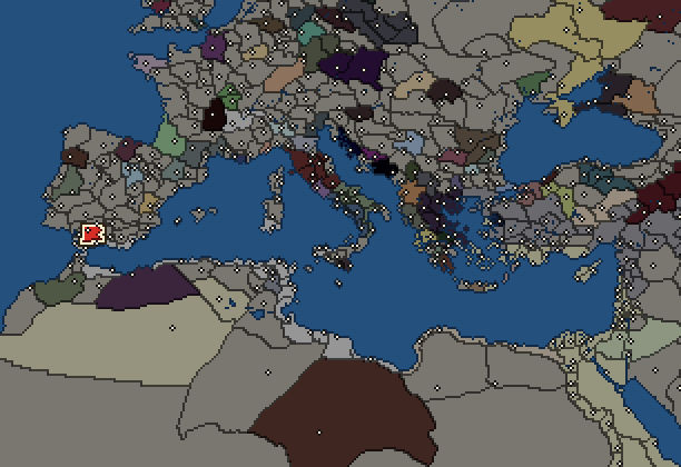Starting territory of Carmo, with its neighbours
