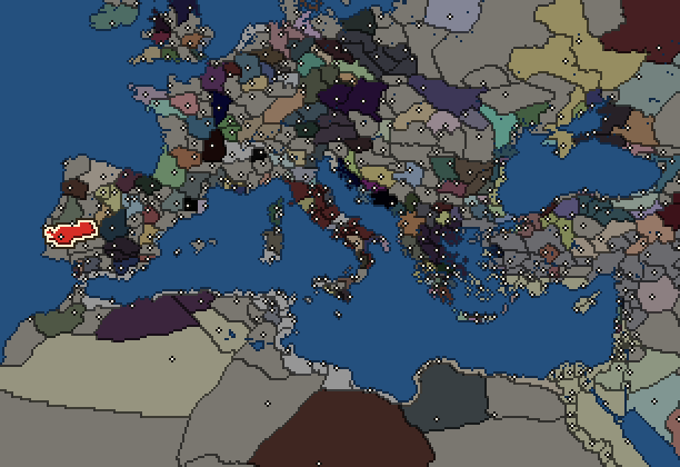 Starting territory of Celtici, with its neighbours