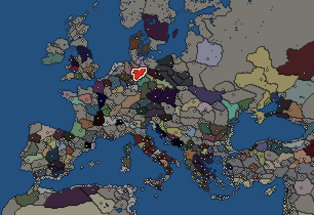 Starting territory of Cherusci, with its neighbours