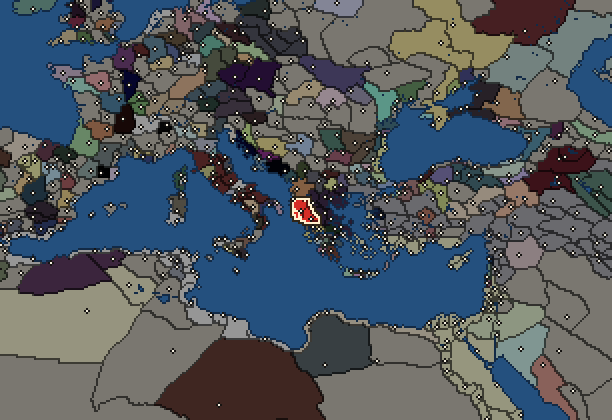 Starting territory of Epirus, with its neighbours