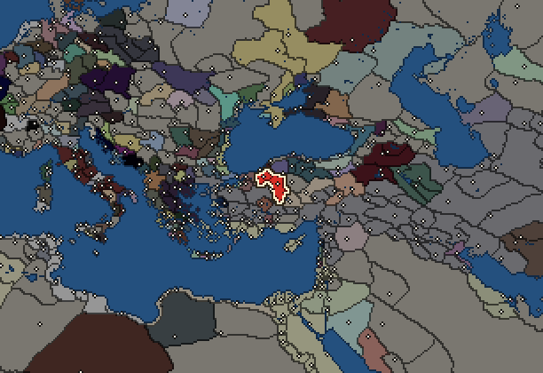 Starting territory of Galatians, with its neighbours