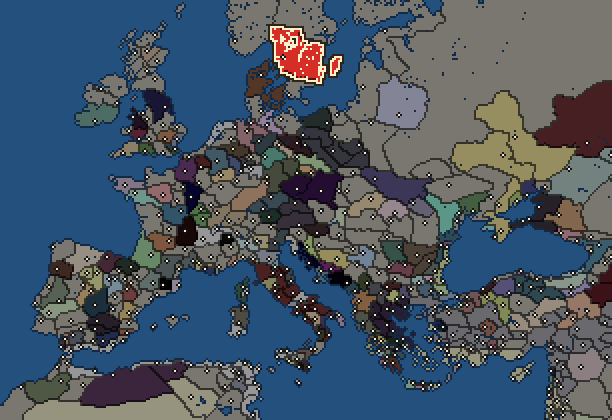 Starting territory of Gothones, with its neighbours