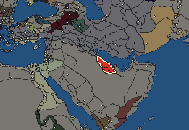 Starting territory of Gerrha, with its neighbours
