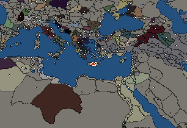 Starting territory of Knossos, with its neighbours