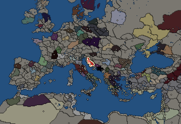 Starting territory of Liburni, with its neighbours