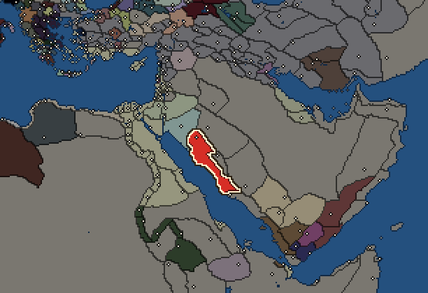 Starting territory of Lihyan, with its neighbours