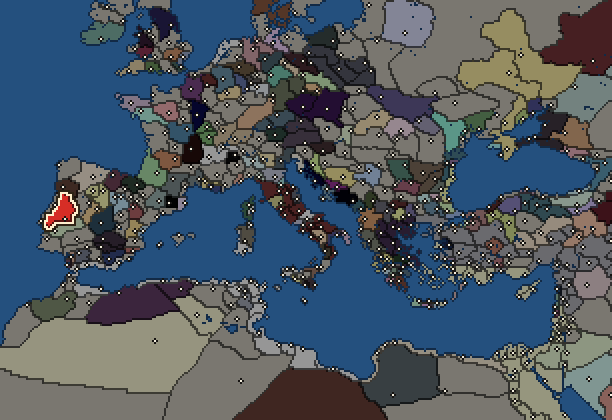 Starting territory of Lusitanians, with its neighbours